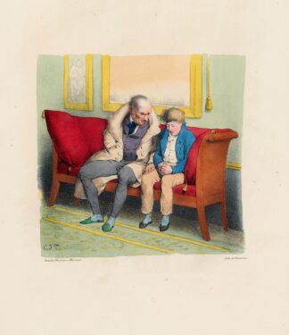 Mon ami, tu reviens de ton village, prends garde aux mauvais sujets by Charles-Joseph Traviès de Villers