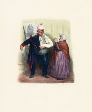 Mon petit Ange. Je n’veux pas que tu sois d’la mobile by Charles-Joseph Traviès de Villers