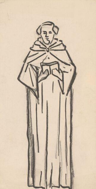 Monnik met boek by Reinier Willem Petrus de Vries