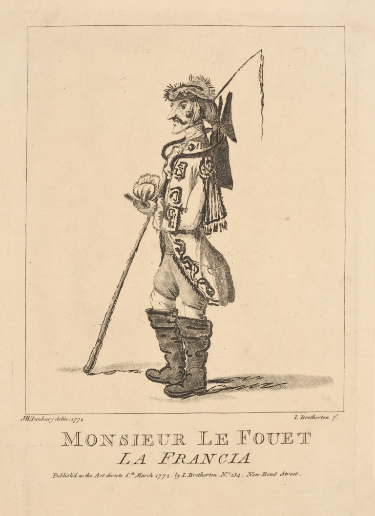 Monsieur le fouet, la Francia. by Henry William Bunbury