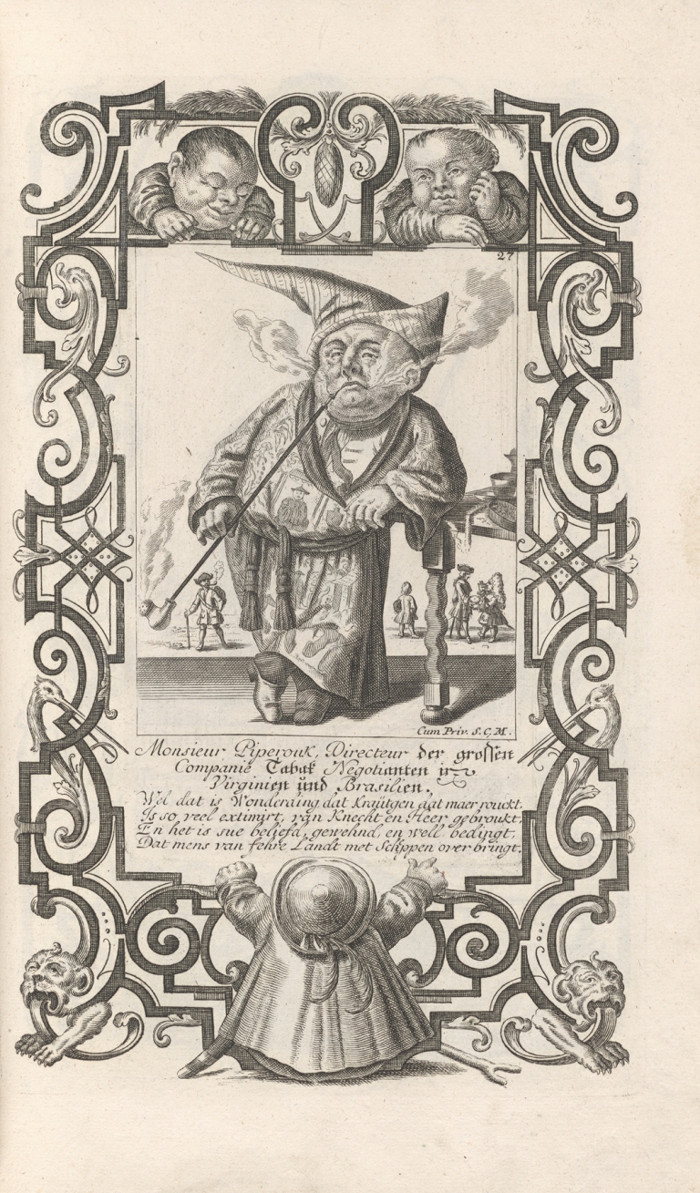 Monsieur Piperoux, Directeur der grossen Companie Tabak Negotiaten in Virginien und Brasilien, Pl. 27 by Elias Baeck