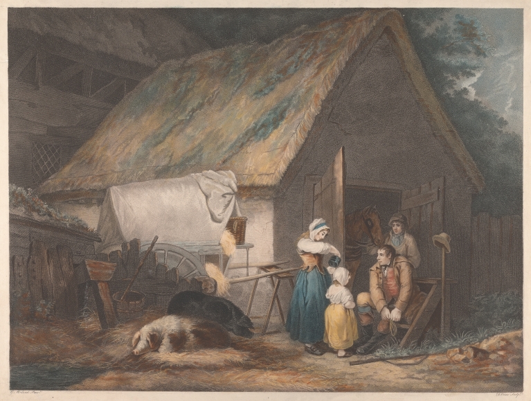 Morning or the Higlers preparing for Market by George Morland