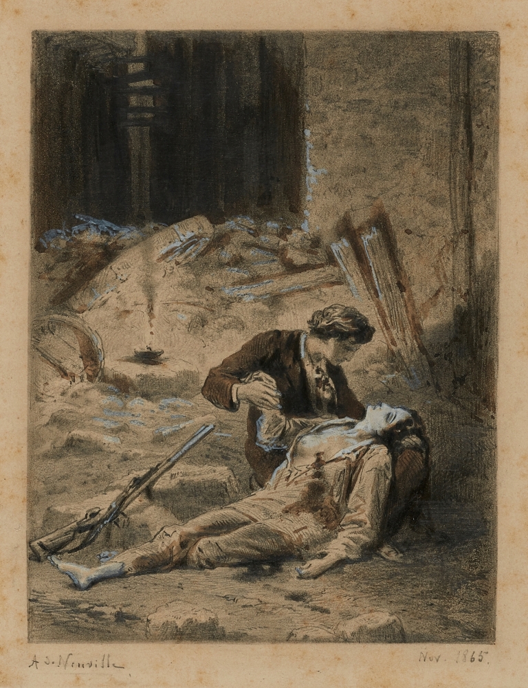 Mort d’Eponine L’Agonie de la mort après l’agonie de la vie by Alphonse Marie De Neuville