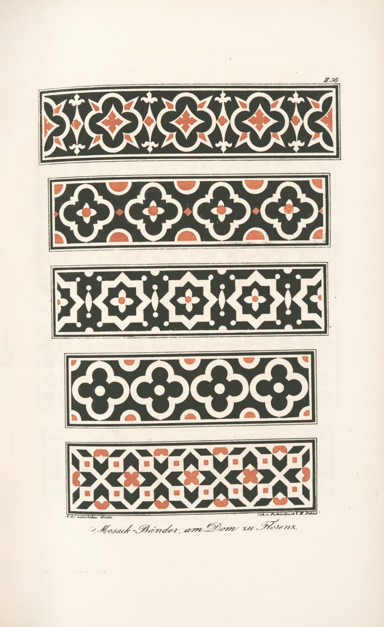 Mosaik-Bäuder am Dom zu Frorenz by Friedrich Maximilian Hessemer