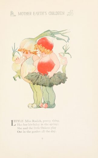 Mother Earth’s children; the frolics of the fruits and vegetables Pl.01 by Marion T. Ross