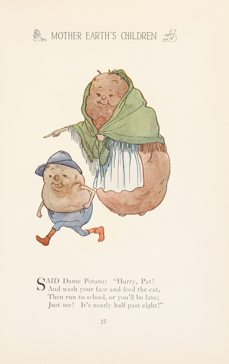 Mother Earth’s children; the frolics of the fruits and vegetables Pl.17 by Marion T. Ross