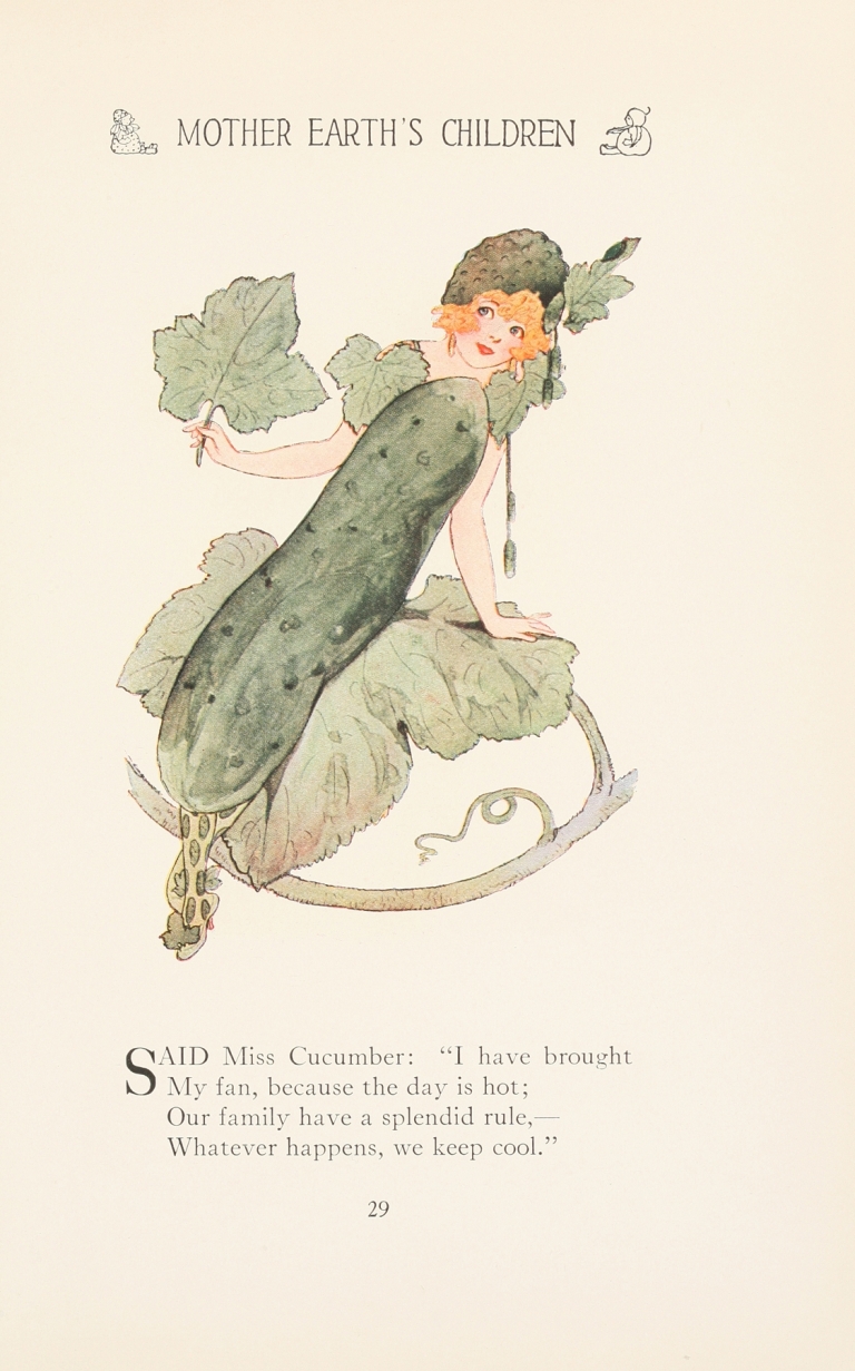 Mother Earth’s children; the frolics of the fruits and vegetables Pl.21 by Marion T. Ross