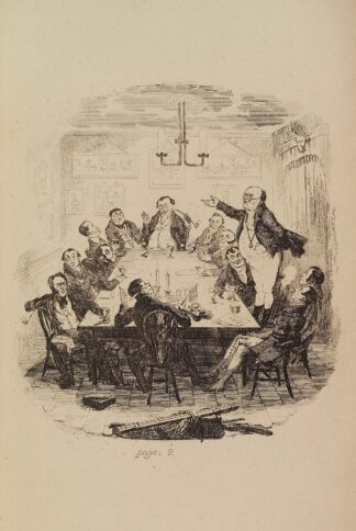 Mr. Pickwick addresses the club by Robert Seymour