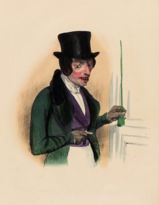 Mr. Pique-assiette. cinq heures justes je crois qu’ils sont déjà à table by Charles-Joseph Traviès de Villers