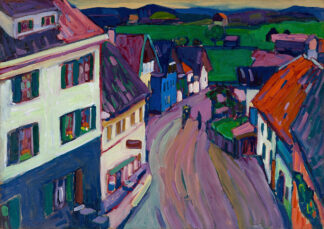 Murnau – View from the window of the Griesbräu by Wassily Kandinsky