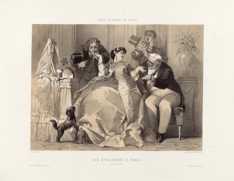 Musée de mœurs en actions. 32. Les étrangers à Paris Tous les deux by Philippe-Jacques Linder