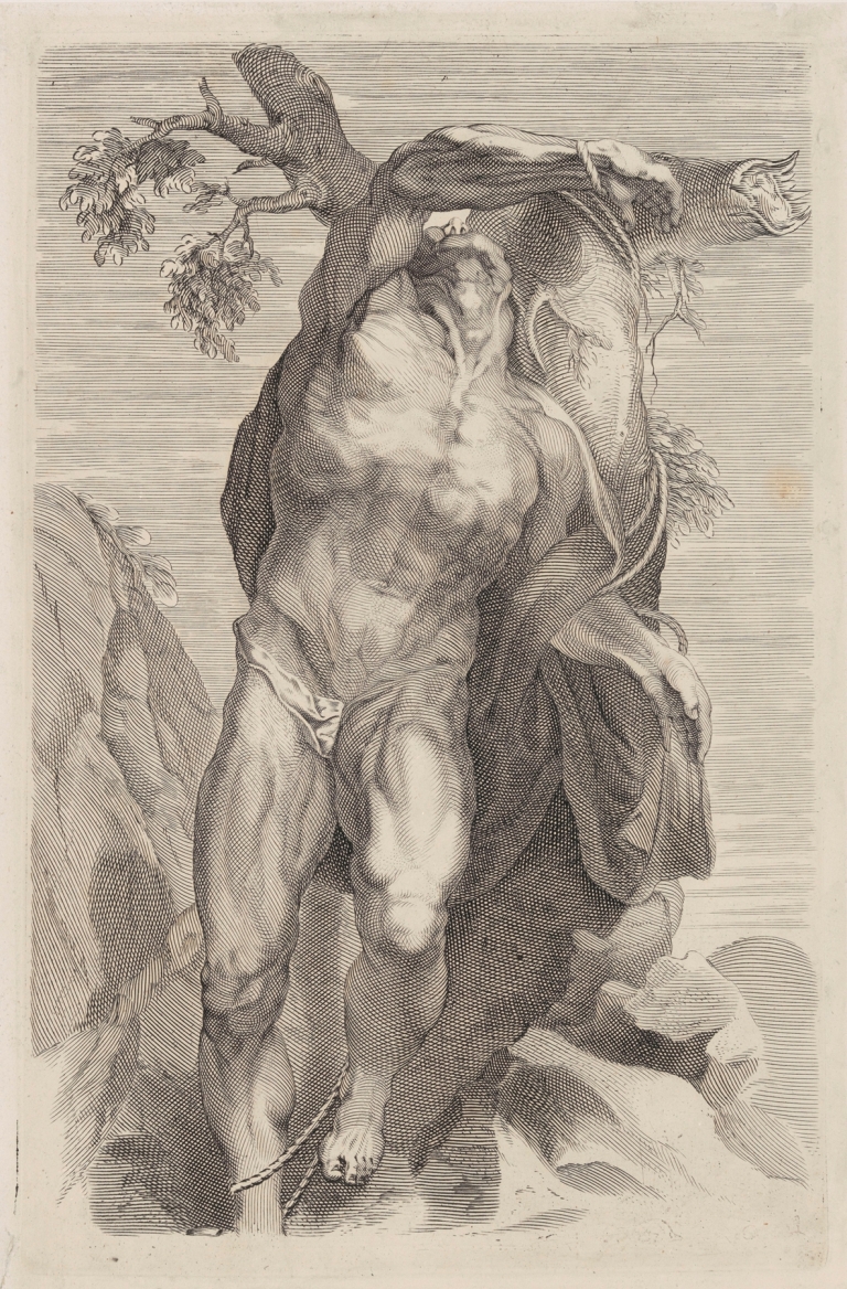 Naked Man Tied Up by Peter Paul Rubens