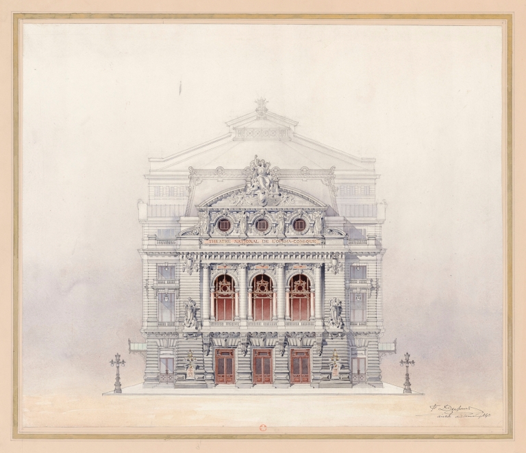 NATIONAL DE L’OPERA – COMIQUE FAÇADE PRINCIPALE by Fernand Dupuis