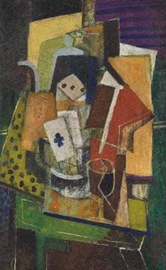 Nature morte à l’as de trèfle by Louis Marcoussis