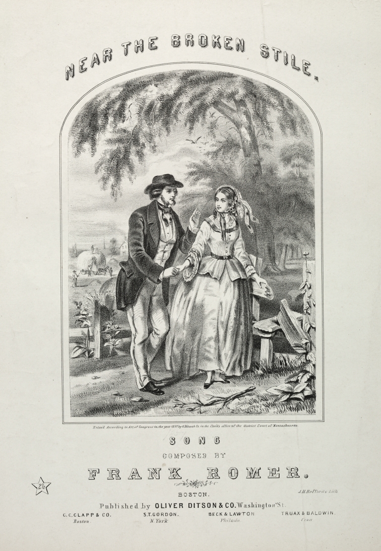 Near the Broken Stile – Sheet Music Cover by Winslow Homer