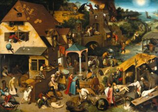 Netherlandish Proverbs by Pieter Bruegel The Elder