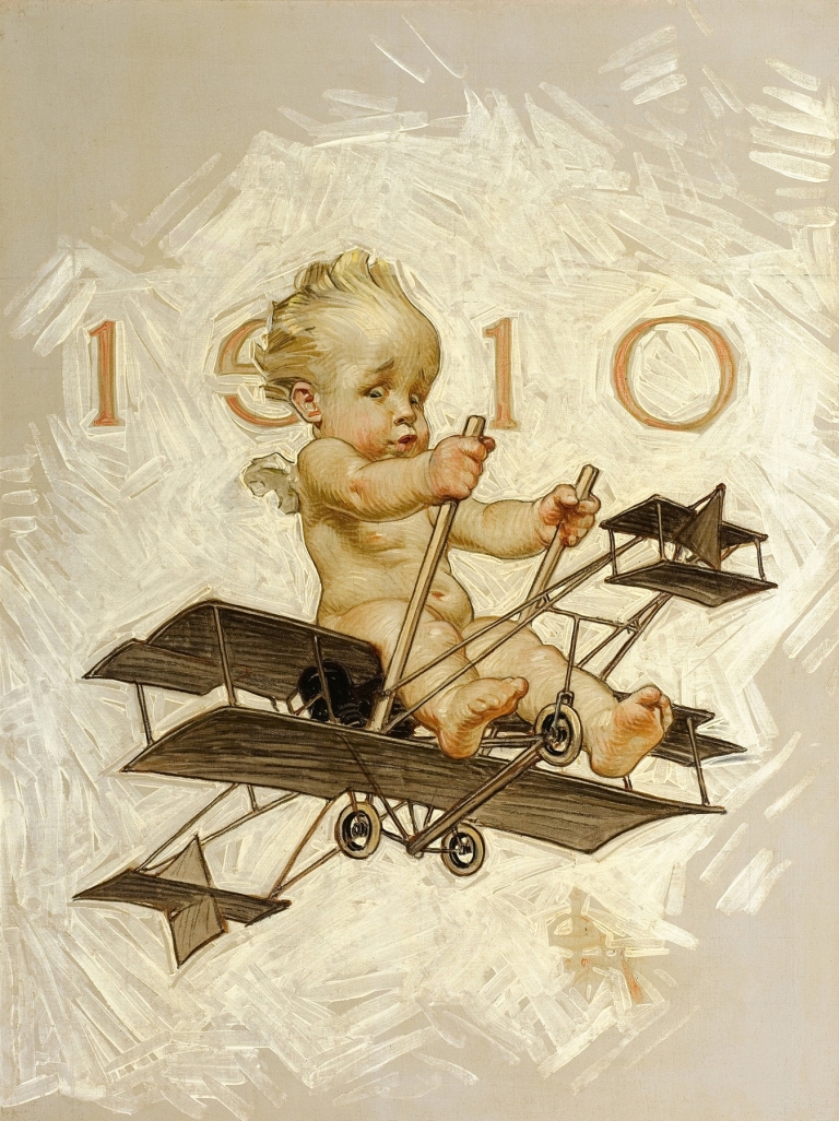 New Years 1910 by Joseph Christian Leyendecker
