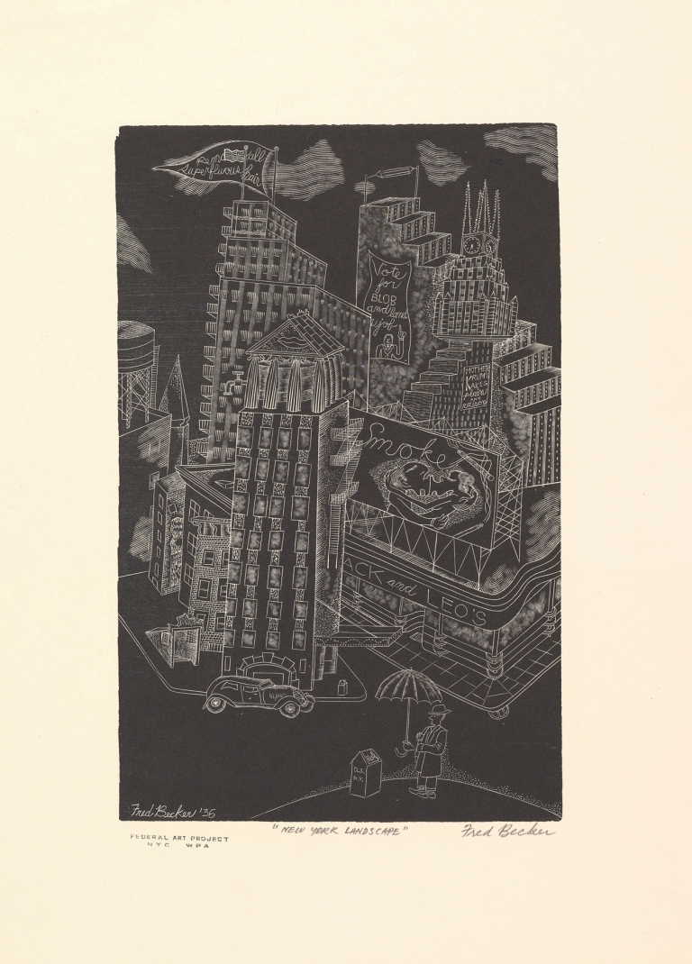 New York Landscape by Fred Becker