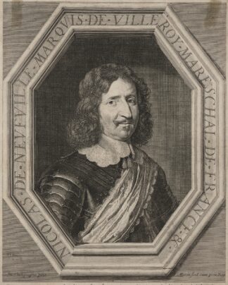 Nicolas de Neufville, Marquis of Villeroy Marshall of France &c by Jean Morin