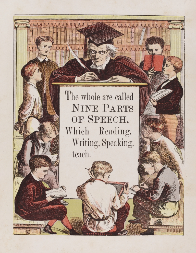 Nine parts of speech by Walter Crane