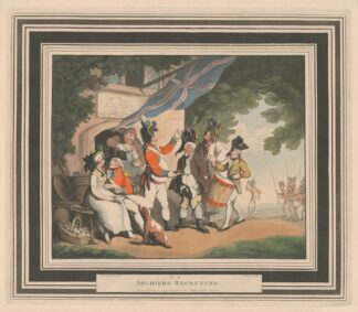 No. 4. Soldiers recruiting by Thomas Rowlandson