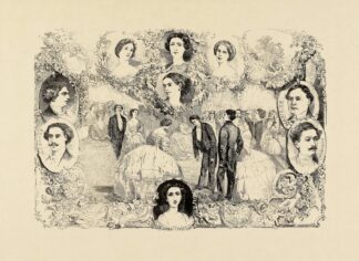 Nouveau quadrille dansé à la suite du banquet offert à Mlle Taglioni par les artistes choréographiques de l’Opéra by Edmond Morin