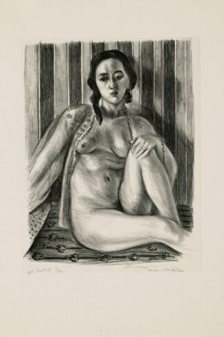 Nu assis à la chemise de tulle by Henri Matisse