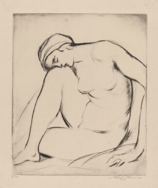 Nude resting by Albert Sterner
