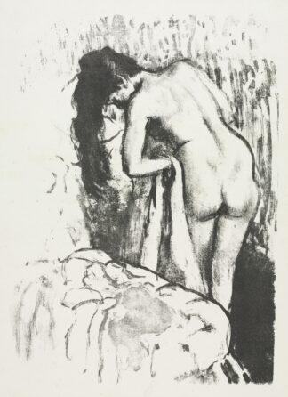 Nude Woman Standing, Drying Herself by Edgar Degas