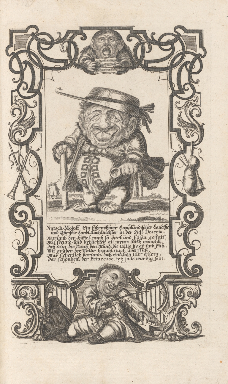 Nutsch-Moloff Ein führnehmer Lappländischer Landherr und obristen land Kuchlmeister in der Insl Deserta, Pl. 50 by Elias Baeck
