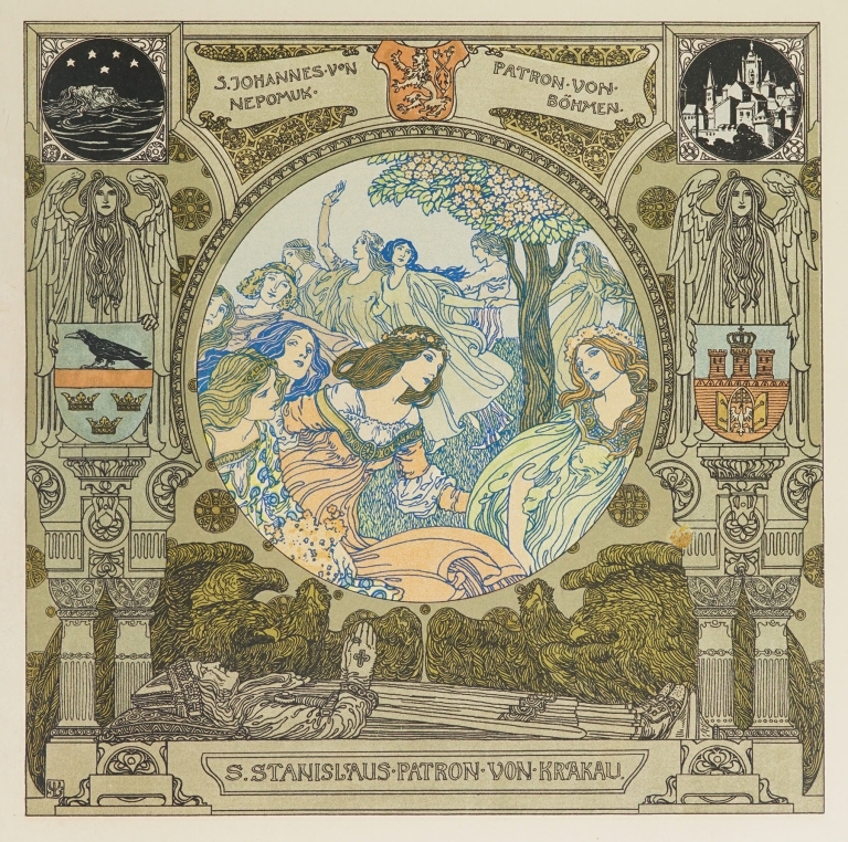 Oesterreichische Monatsbilder Pl.11 by Heinrich Lefler