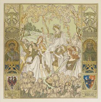 Oesterreichische Monatsbilder Pl.13 by Heinrich Lefler