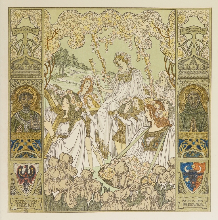 Oesterreichische Monatsbilder Pl.13 by Heinrich Lefler