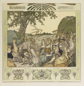Oesterreichische Monatsbilder Pl.15 by Heinrich Lefler