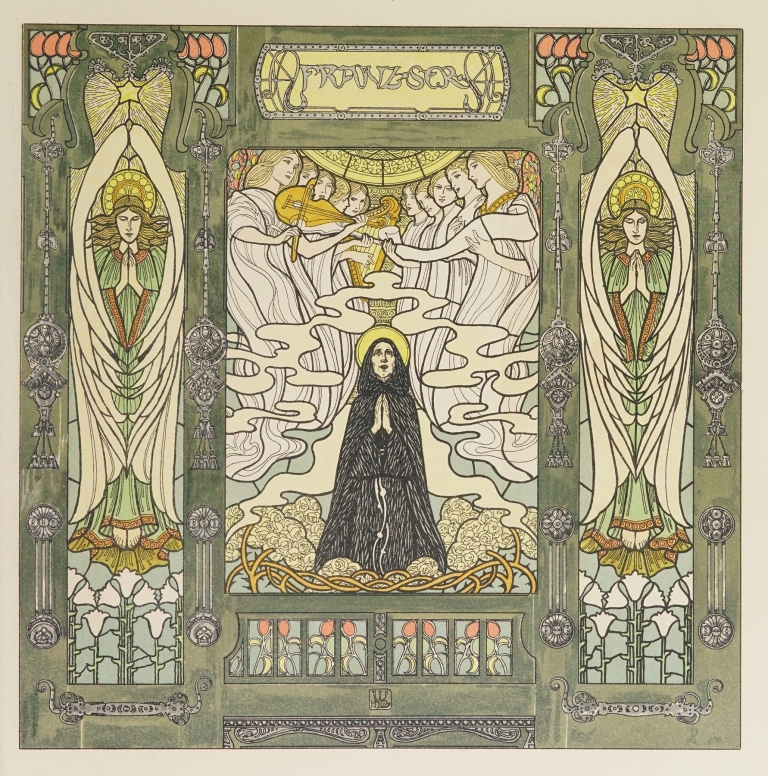 Oesterreichische Monatsbilder Pl.21 by Heinrich Lefler