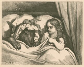 ‘Oh, Granny, your teeth are tremendous in size!’ by Gustave Doré