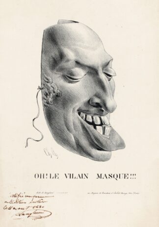 Oh Le vilain masque by Charles Philipon