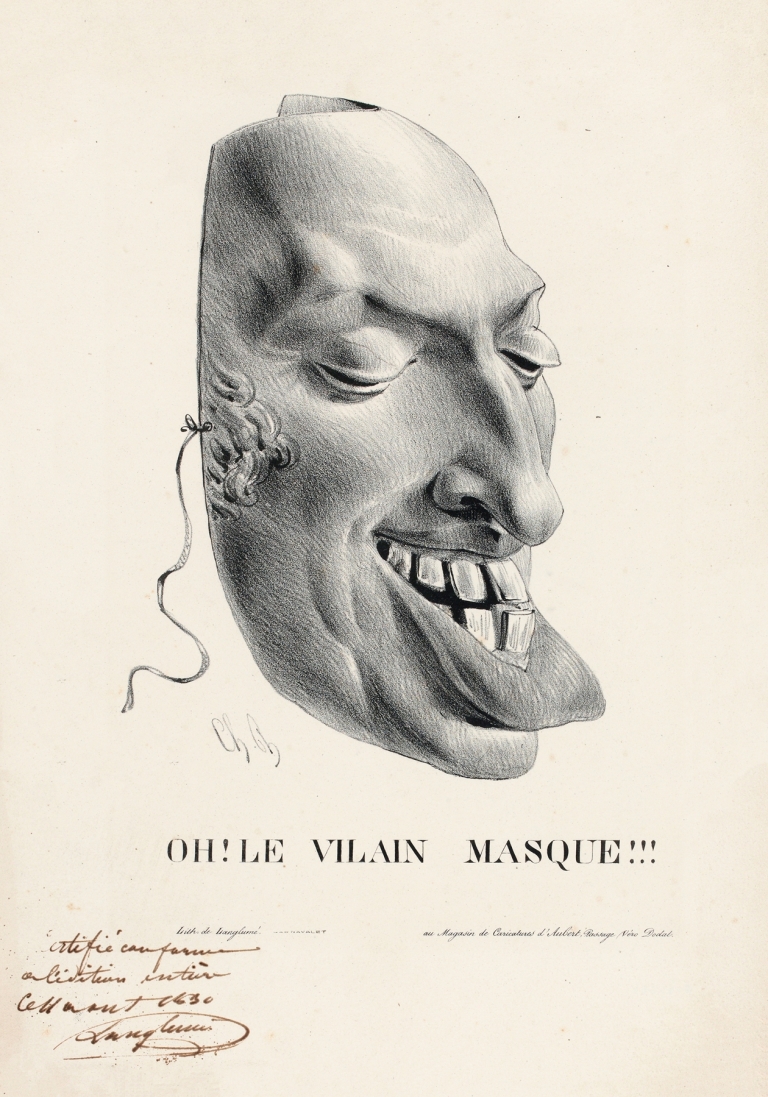 Oh Le vilain masque by Charles Philipon