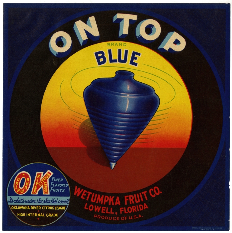 On Top Brand – Blue Label Citrus Label by Anonymous
