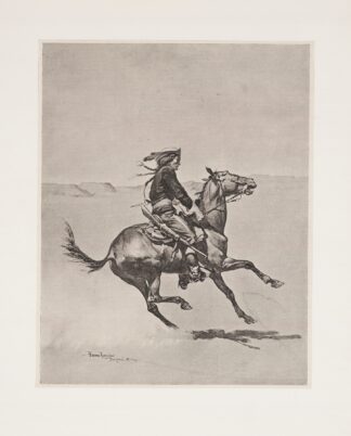 One of the Fort Keogh Cheyenne scout corps, commanded by Lieutenant Casey by Frederic Remington