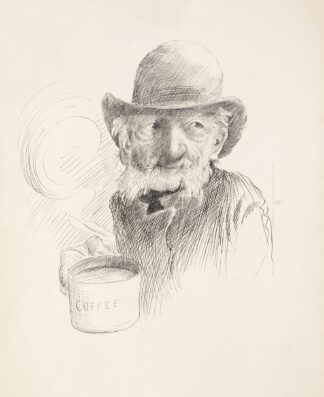 Only a Cup of Coffee by Homer Davenport