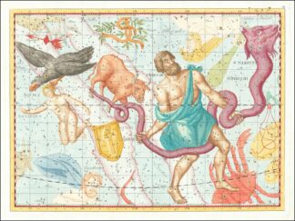 Ophiuchus seu Serpentarius… Coelum Stellatum by Johann Elert Bode