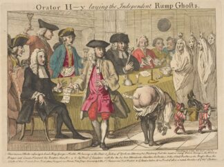 Orator H-y laying the independent rump ghosts. by George Bickham