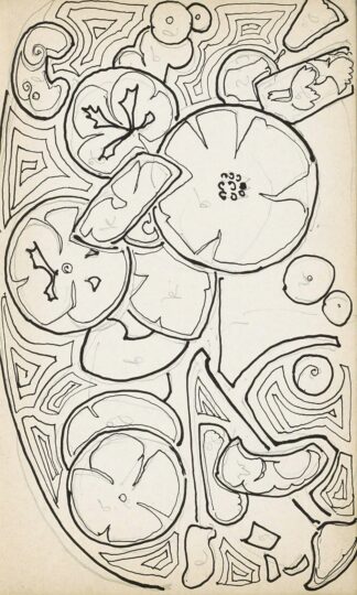 Ornament met bloemen en bladeren by Reijer Stolk
