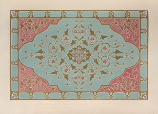 Ornamental cover of a colour box by Matthew Digby Wyatt