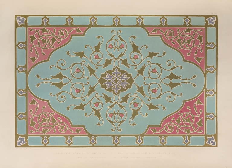 Ornamental cover of a colour box by Matthew Digby Wyatt
