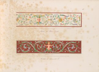 Ornamente aller klassischen Kunst-Epochen nach den Originalien in ihren eigenthümlichen Farben Pl.026 by Wilhelm Zahn