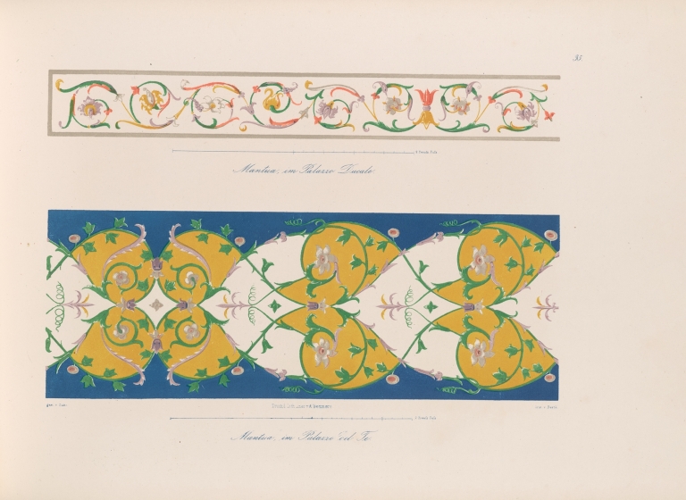 Ornamente aller klassischen Kunst-Epochen nach den Originalien in ihren eigenthümlichen Farben Pl.035 by Wilhelm Zahn