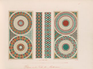 Ornamente aller klassischen Kunst-Epochen nach den Originalien in ihren eigenthümlichen Farben Pl.047 by Wilhelm Zahn