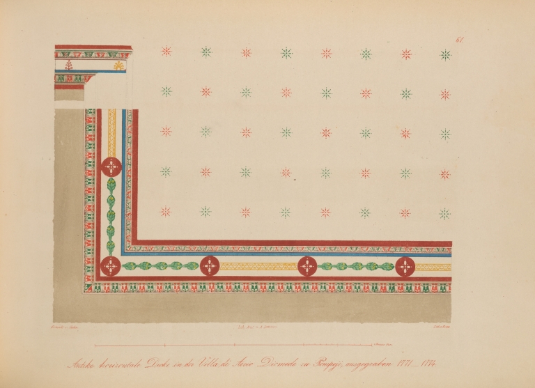 Ornamente aller klassischen Kunst-Epochen nach den Originalien in ihren eigenthümlichen Farben Pl.061 by Wilhelm Zahn